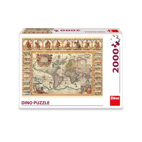 Puzzle harta istorica a lumii, 2000 piese - DINO TOYS - imagine 2