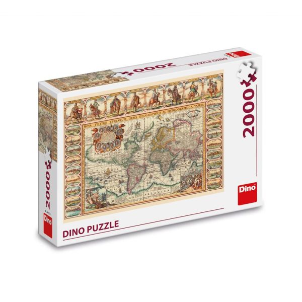 Puzzle harta istorica a lumii, 2000 piese - DINO TOYS - imagine 3