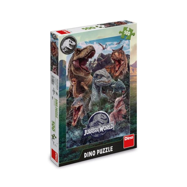 Puzzle 500 piese, Jurasic World - DINO TOYS - imagine 3