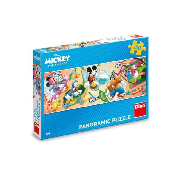 Puzzle 150 piese, panoramic, Micky - DINO TOYS - imagine 3