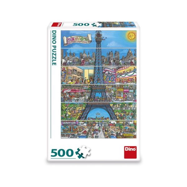 Puzzle Turnul Eiffel, 500 piese - DINO TOYS - imagine 2