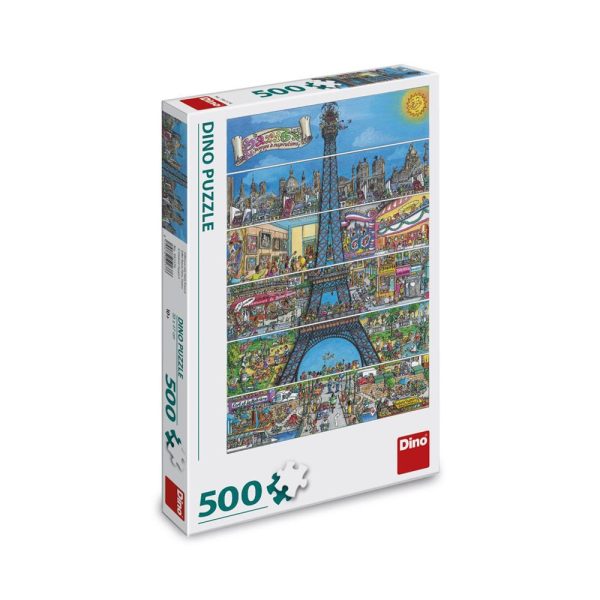 Puzzle Turnul Eiffel, 500 piese - DINO TOYS - imagine 3