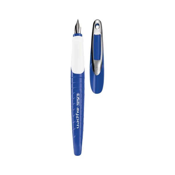 Stilou My Pen, penita M, albastru/alb - blister - imagine 2