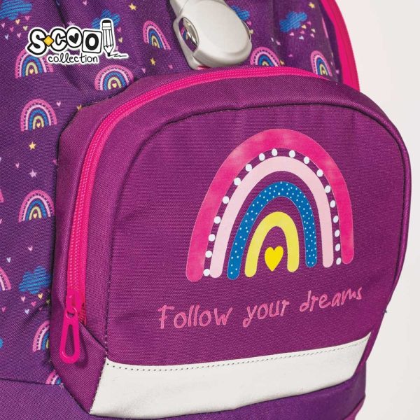 Ghiozdan anatomic FOLLOW YOUR DREAMS, 41x28x21 cm - S-COOL - imagine 4