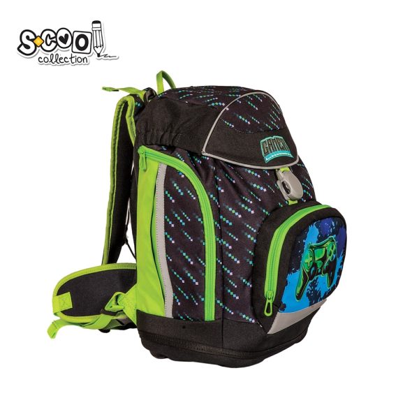 Ghiozdan anatomic GAMER, 41x28x21 cm - S-COOL - imagine 2