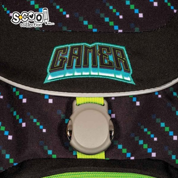 Ghiozdan anatomic GAMER, 41x28x21 cm - S-COOL - imagine 4