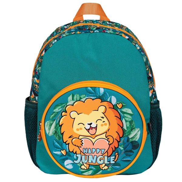 Ghiozdan gradinita HAPPY JUNGLE, 31x24x9 cm - S-COOL - imagine 2