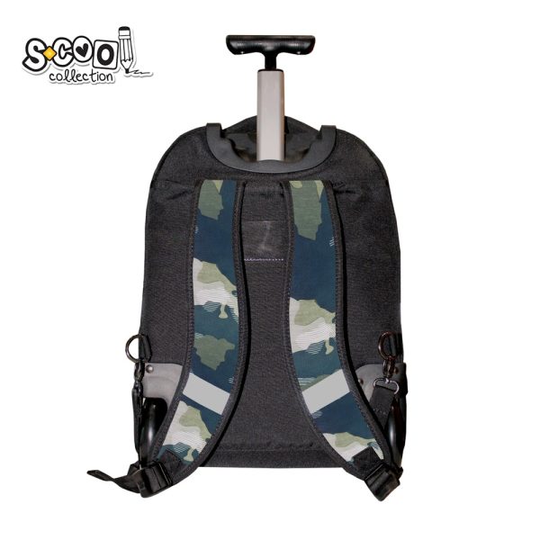 Ghiozdan trolley premium, compartiment laptop, 34x20x49 cm - S-COOL - imagine 5