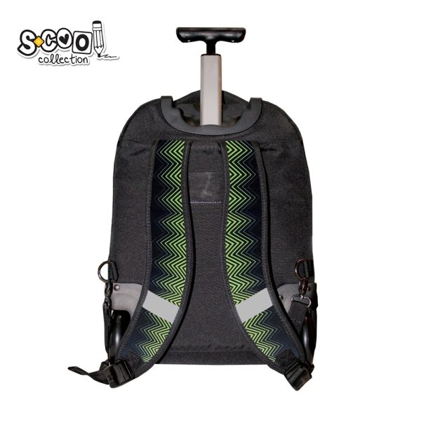 Ghiozdan trolley premium, compartiment laptop, 34x20x49 cm - S-COOL - imagine 5