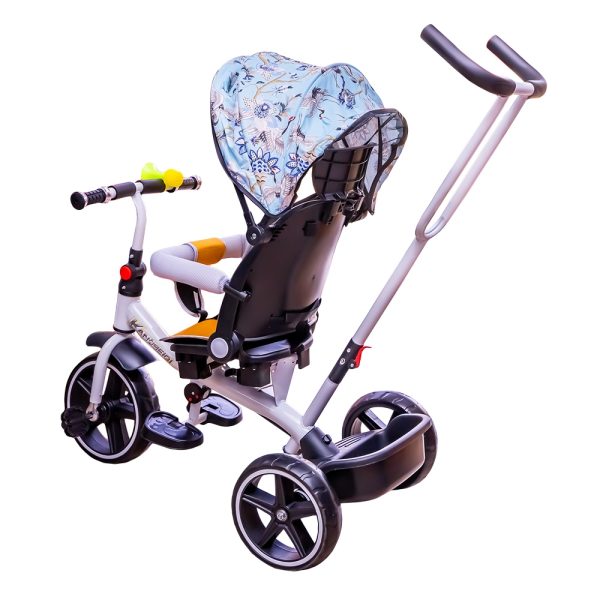 Tricicleta cu pedale, maner si parasolar - imagine 5