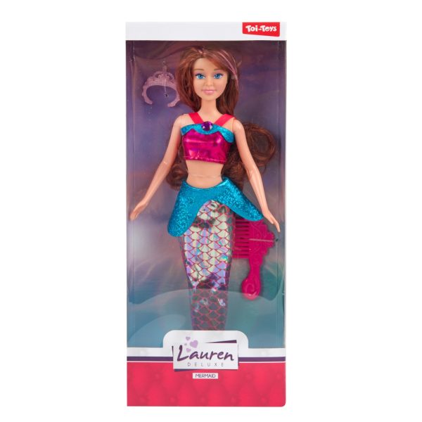 Papusa sirena, cu accesorii - Toi-Toys - imagine 2