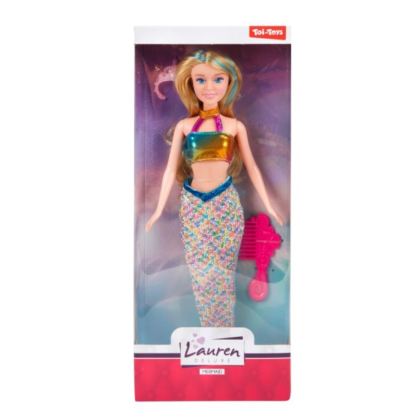 Papusa sirena, cu accesorii - Toi-Toys - imagine 3