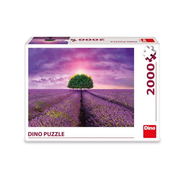 Puzzle 2000 piese, Camp cu lavanda - DINO TOYS - imagine 2