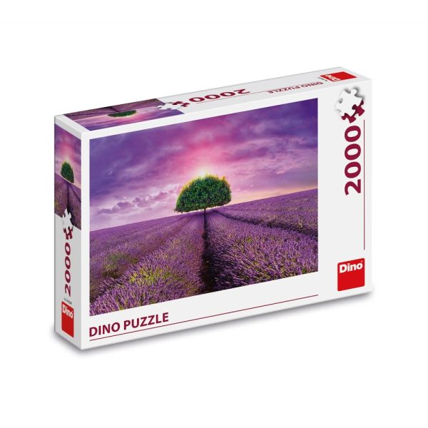 Puzzle 2000 piese, Camp cu lavanda - DINO TOYS - imagine 3