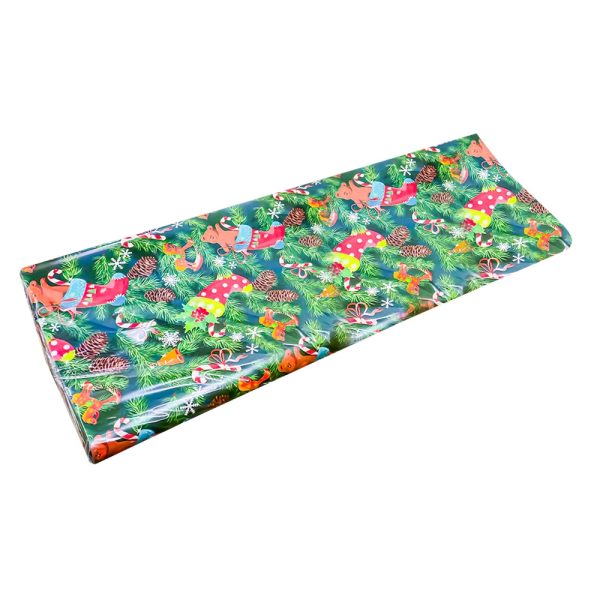 Hartie ambalaj cerata, Craciun 70x100 cm, 100 buc/set - TURCIA - imagine 3