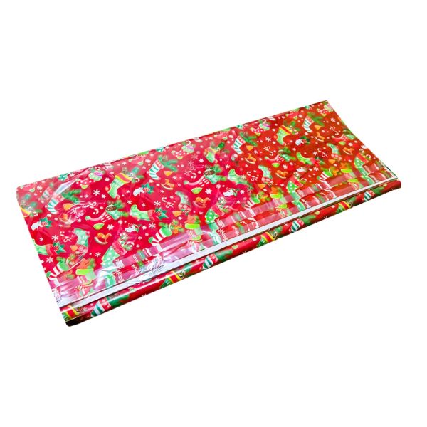 Hartie ambalaj cerata, Craciun 70x100 cm, 100 buc/set - TURCIA - imagine 4