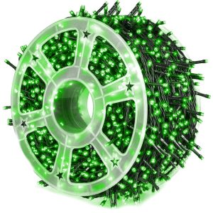 Instalatie pom Craciun, 240 becuri, 50 m, Verde