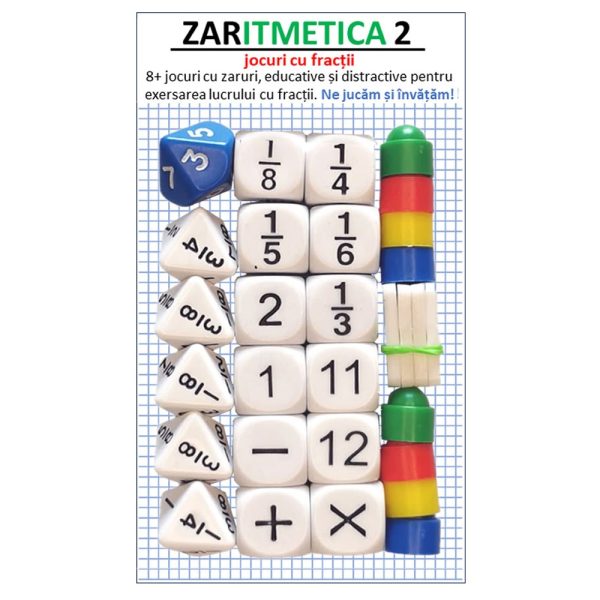 Joc educativ cu zaruri, Zaritmetica 2, fractii
