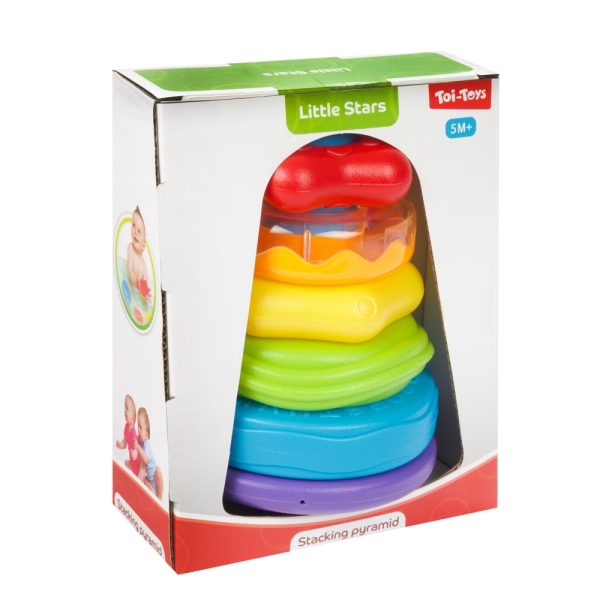 Little Stars, Joc piramida cu cercuri - Toi-Toys - imagine 3