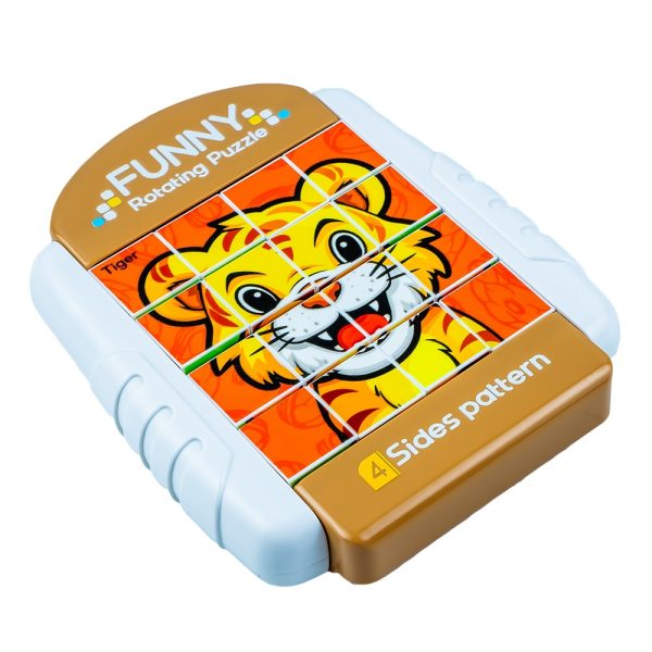 Puzzle educativ, cu 4 fete, Animale - imagine 2