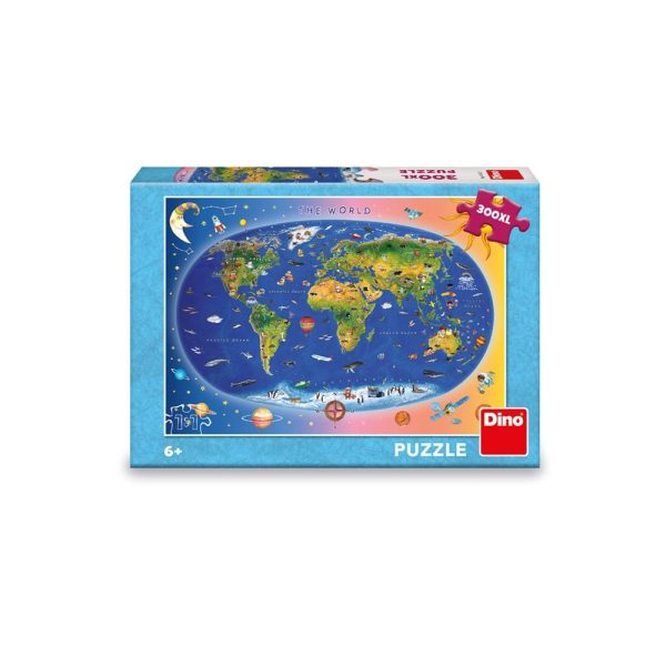Puzzle Harta lumii, 300 piese - DINO TOYS - imagine 2