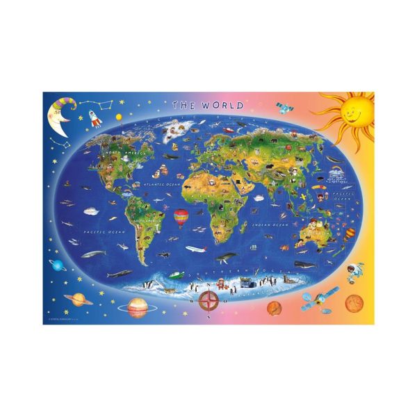 Puzzle Harta lumii, 300 piese - DINO TOYS - imagine 4