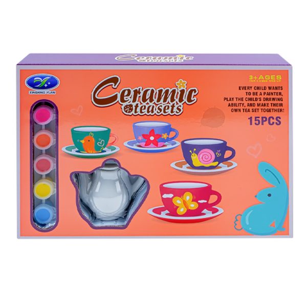 Set creativ de pictat - Ceainic, 15 piese/set - imagine 3