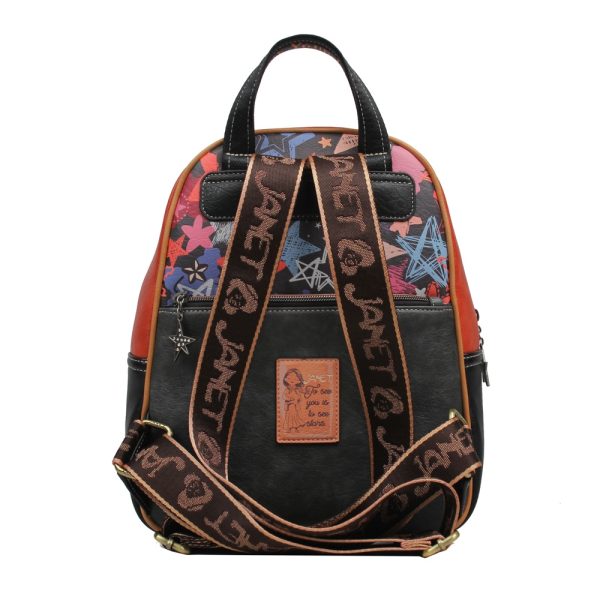 Rucsac dama, 23x30x15 cm, Janet in Paris - imagine 2