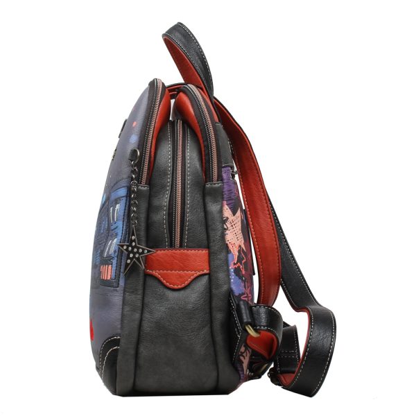 Rucsac dama, 25x31x13 cm, Janet in Paris - imagine 4