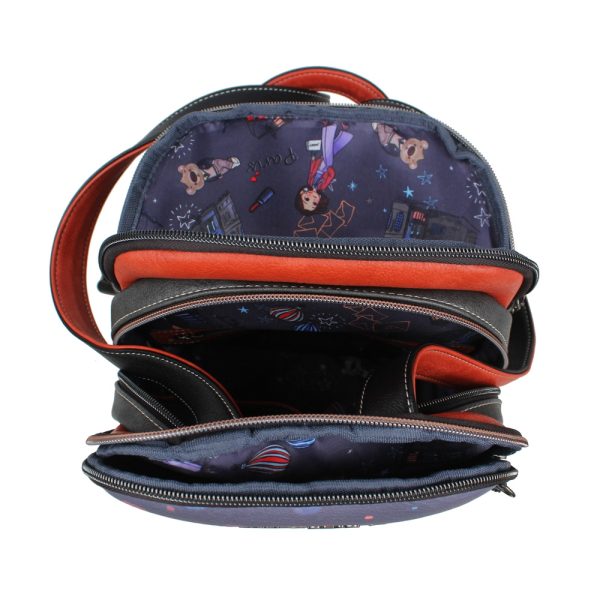 Rucsac dama, 25x31x13 cm, Janet in Paris - imagine 5