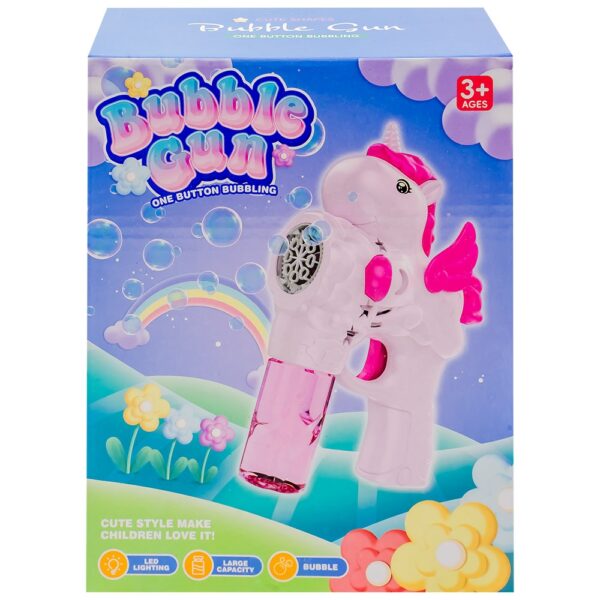 Pistol baloane de sapun, cu baterii, Unicorn - imagine 3