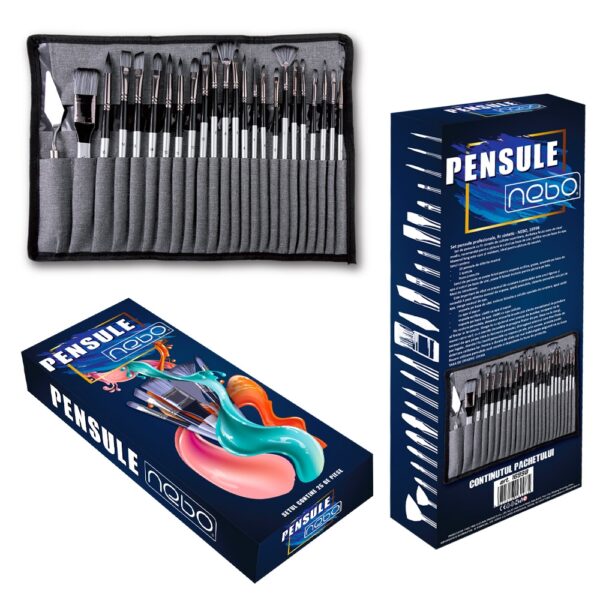 Set pensule profesionale - NEBO - imagine 2