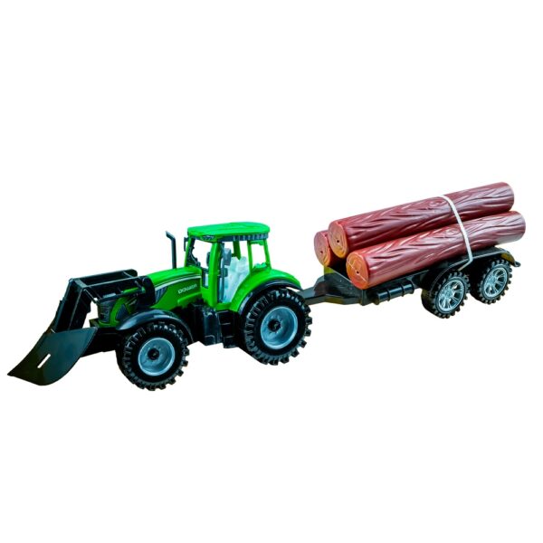 Tractor cu frictiune si remorca lemne - imagine 2