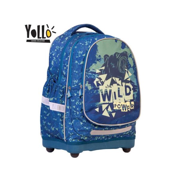 Ghiozdan anatomic WILD POWER, 38 cm - YOLLO - imagine 2