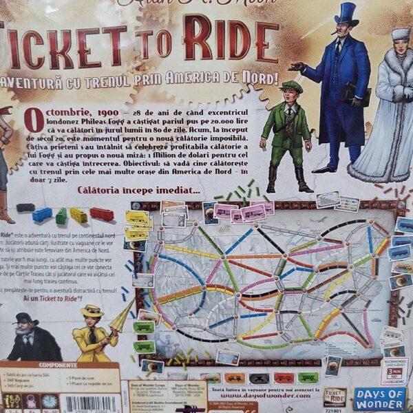 Joc de societate - Ticket to Ride, limba romana, Asmodee - BLACKFIRE - imagine 3
