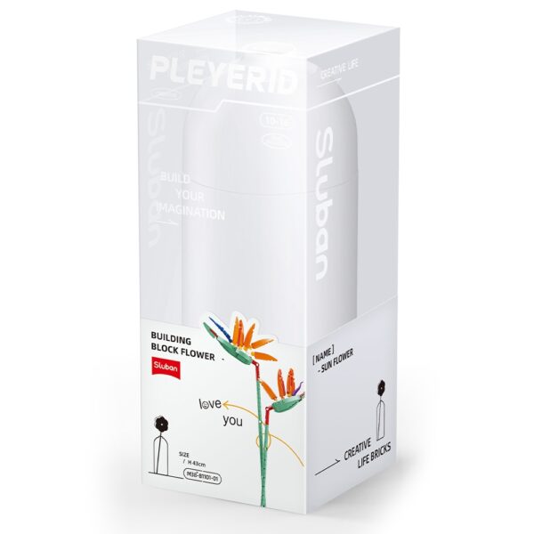 Set de Constructie Flowers, 148 piese, Pasarea Paradisului - Sluban - imagine 2