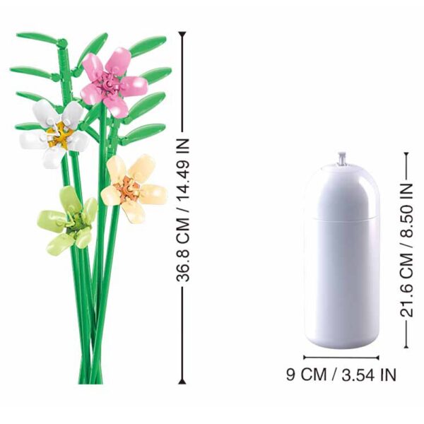 Set de Constructie Flowers, 241 piese, Frezie - Sluban - imagine 6
