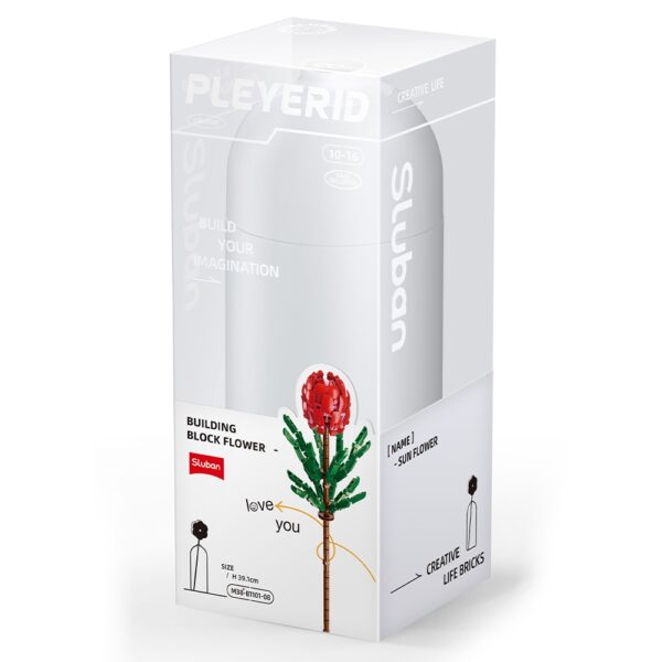 Set de Constructie Flowers, 251 piese, Tibouchina Urvilleana - Sluban - imagine 3