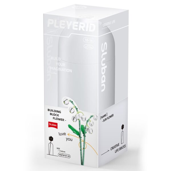 Set de Constructie Flowers, 253 piese, Lacramioara - Sluban - imagine 3