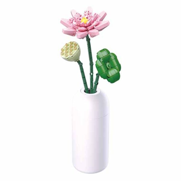 Set de Constructie Flowers, 258 piese, Lotus - Sluban - imagine 2