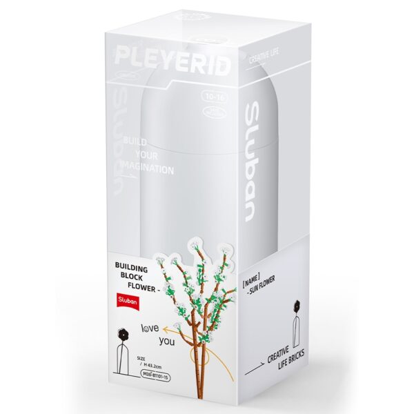 Set de Constructie Flowers, 269 piese, Fontanesia - Sluban - imagine 3