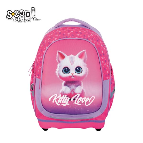 Ghiozdan anatomic KITTY LOVE, 39x33x18 cm - S-COOL - imagine 2