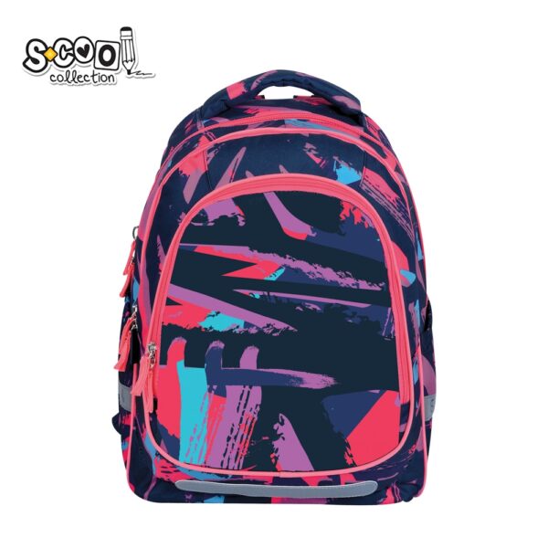 Ghiozdan anatomic LIGHT STRIPES, 41x28x17 cm - S-COOL