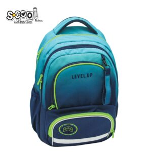 Ghiozdan ergonomic compartiment laptop, LEVEL UP, 42x31x16 cm - S-COOL