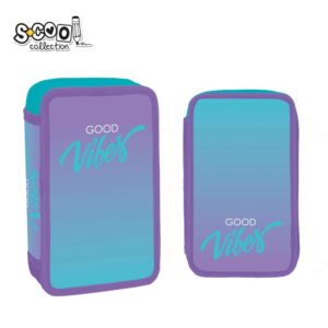 Penar echipat, 2 fermoare, 29 piese, GOOD VIBES - S-COOL