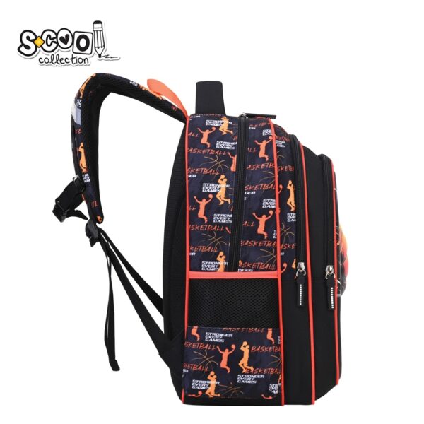 Ghiozdan 3D BASKETBALL, 43x30x22 cm - S-COOL - imagine 2