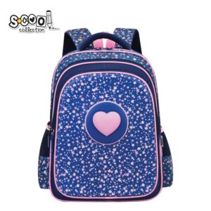 Ghiozdan 3D ergonomic PINK HEART, 42x30x22 cm - S-COOL