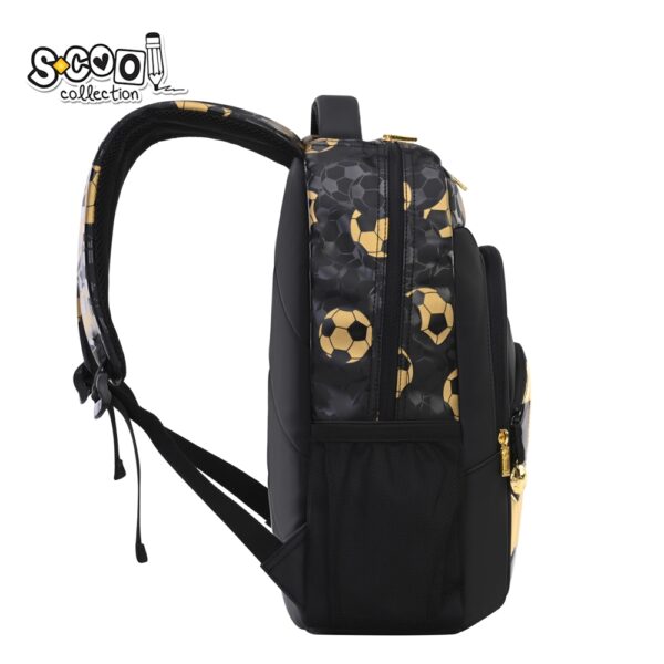 Ghiozdan ergonomic FOOTBALL-GOLD EDITION, 40x28x16 cm - S-COOL - imagine 2