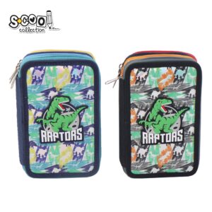 Penar 4 fermoare, RAPTORS, 19.5x12x7.5 cm - S-COOL