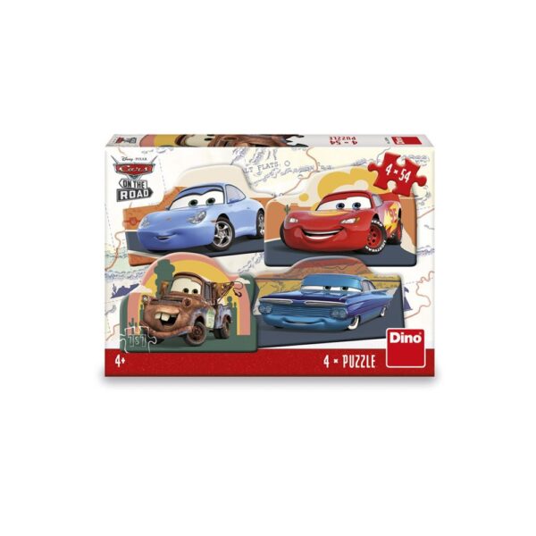 Puzzle 4x54 piese, Cars - DINO TOYS - imagine 2